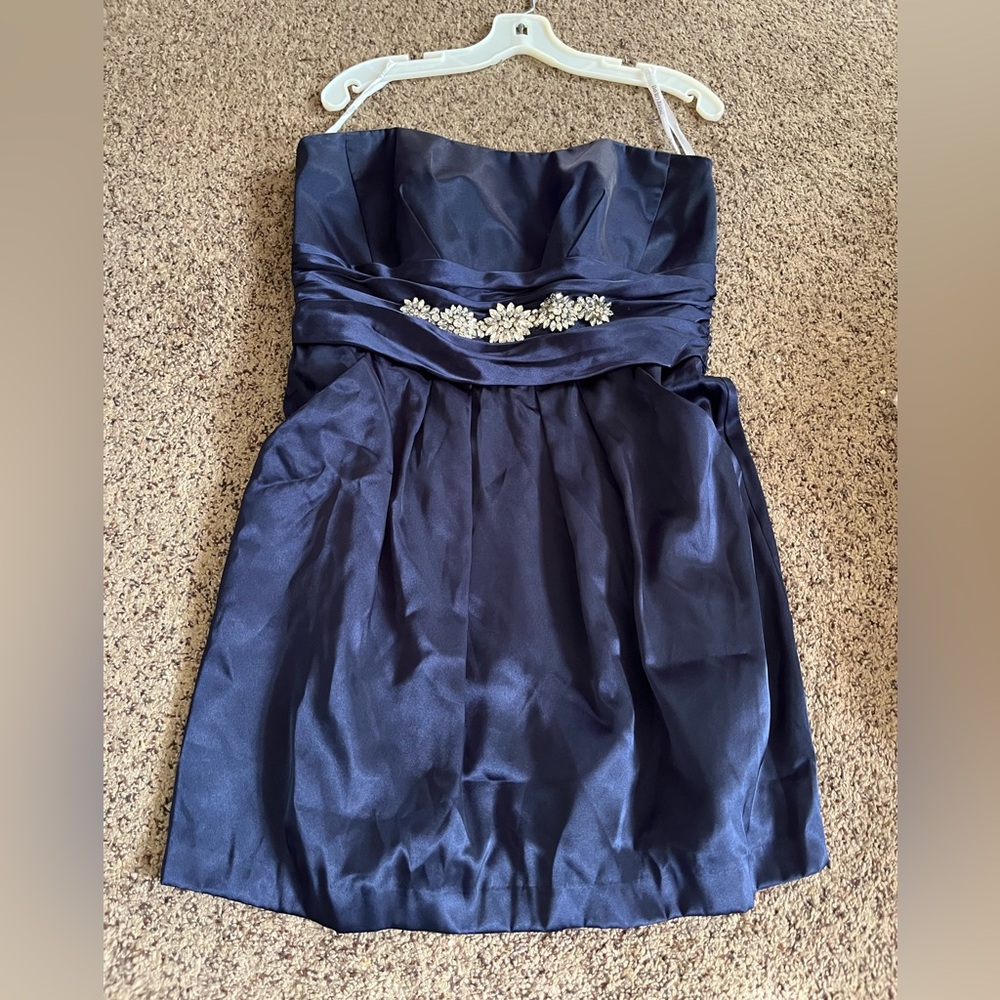 David's Bridal Navy Dress